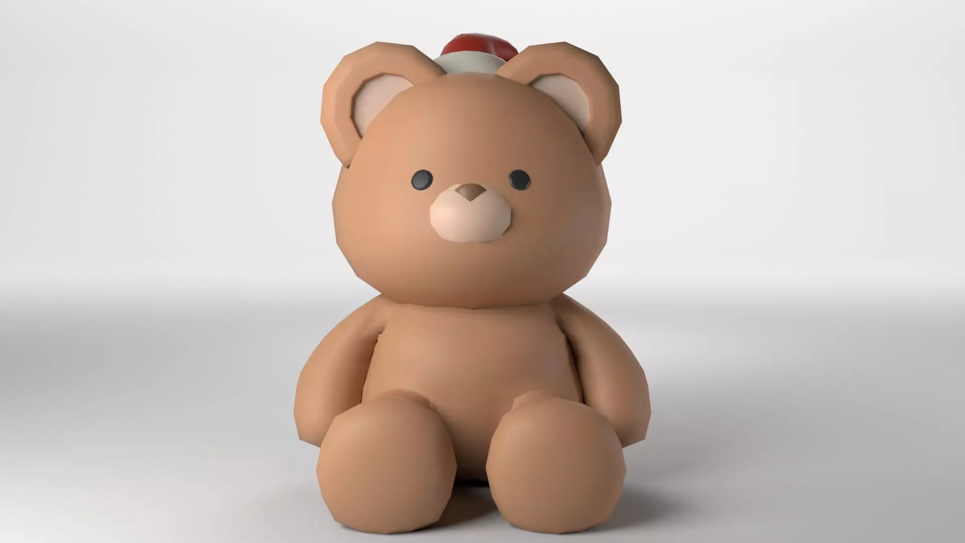 Low poly - Cute Teddy Bear Low-poly 3D model_0