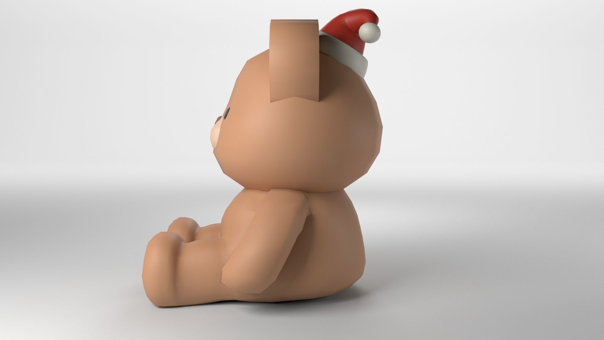 Low poly - Cute Teddy Bear Low-poly 3D model_2