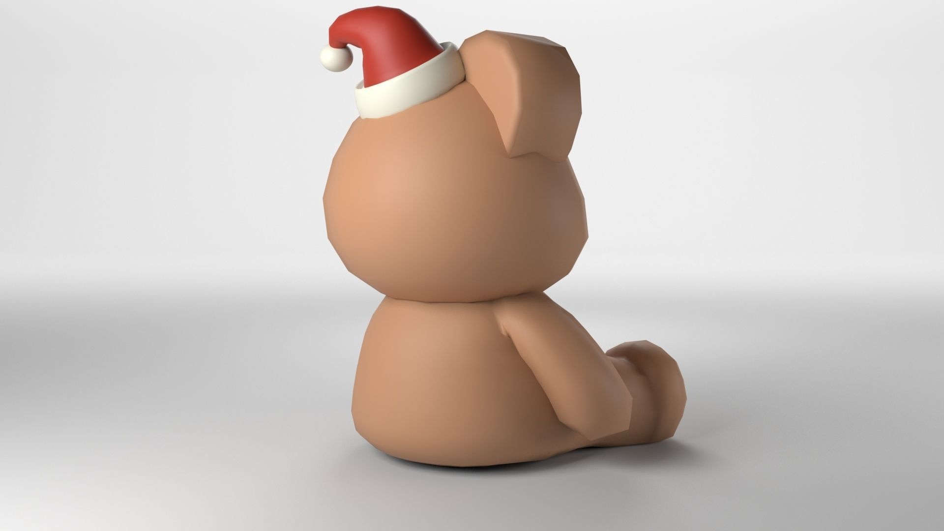 Low poly - Cute Teddy Bear Low-poly 3D model_5