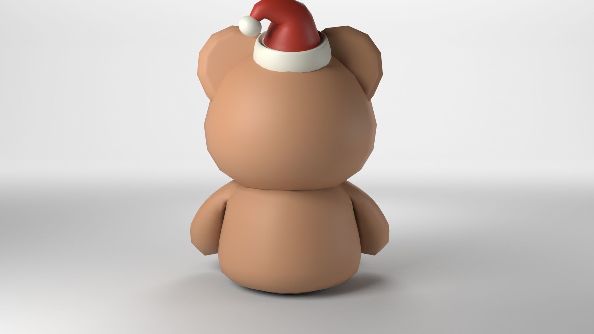 Low poly - Cute Teddy Bear Low-poly 3D model_4