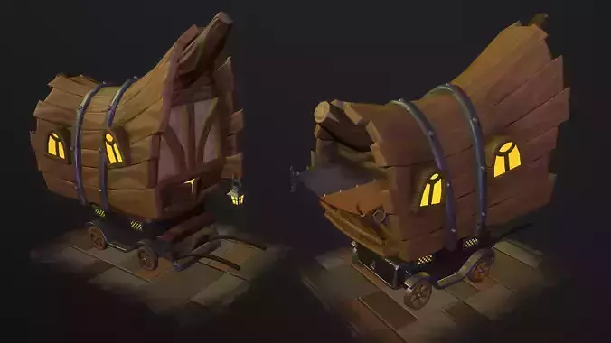 Stylized wagon