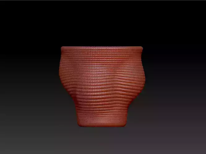 3D Print Vase Art Vase Design 3D Drawing Download STL Vase
