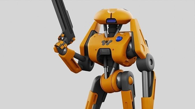 BATTLE DROID Z-100  RIGGED 3D model