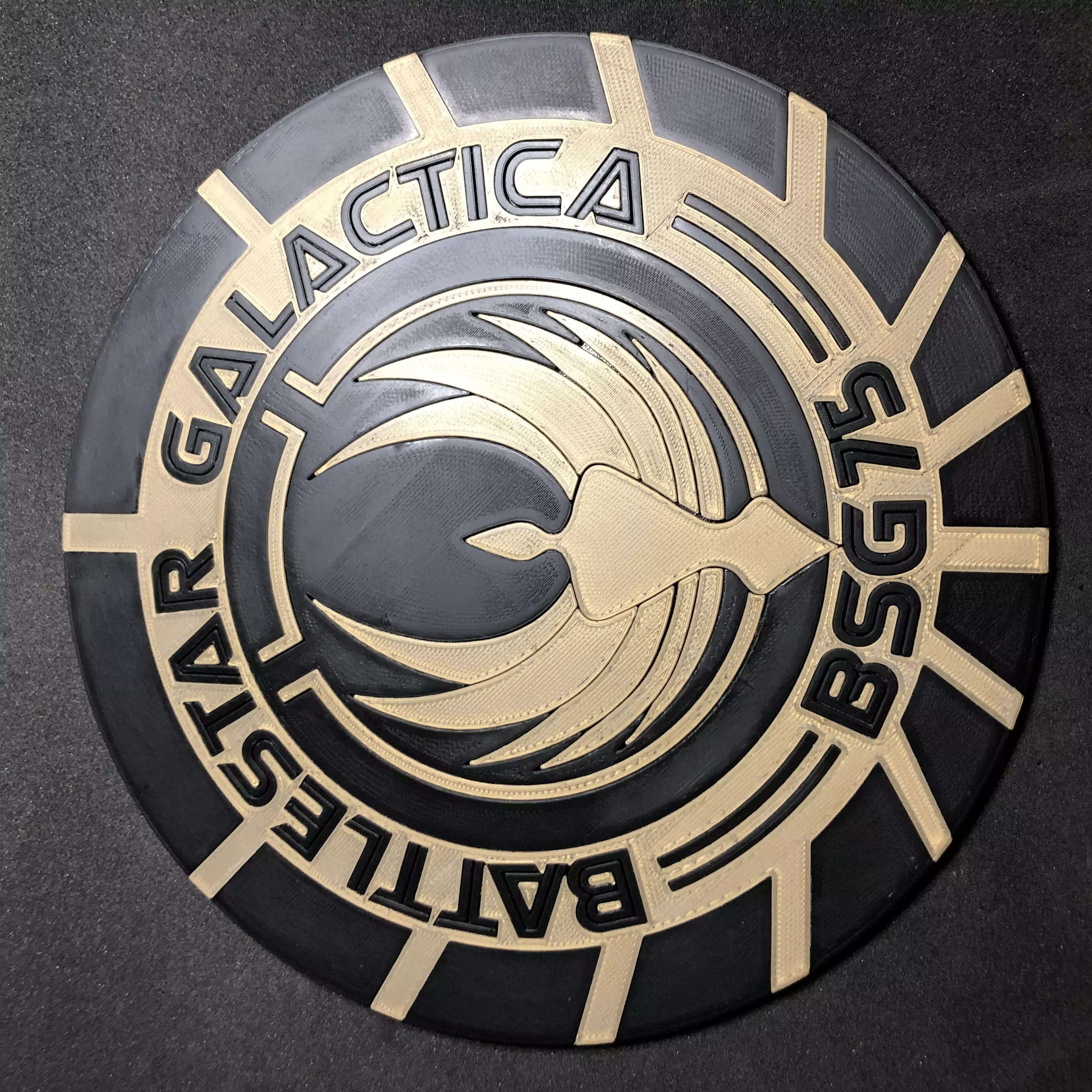 Battlestar Galactica BSG 75 Wall Plaque 3D print model