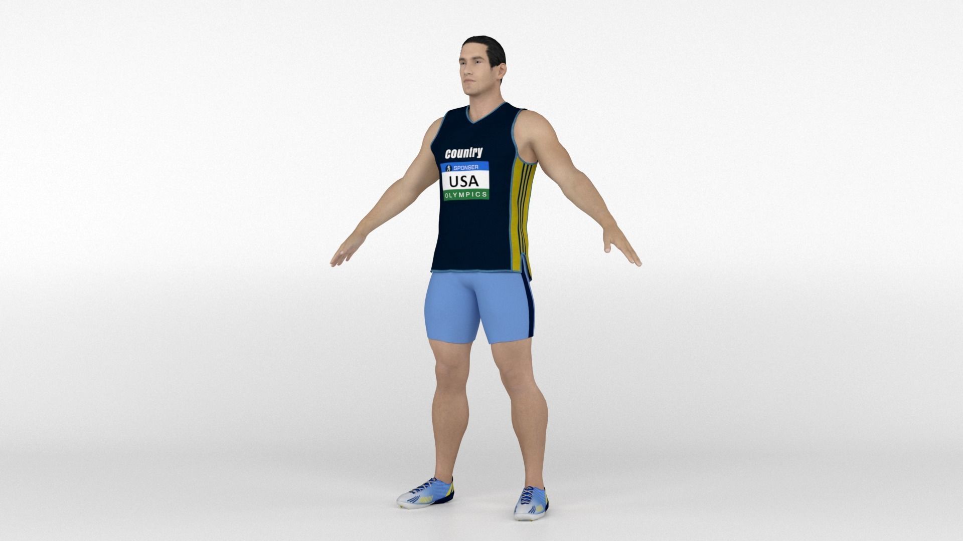 Shortput Player 3D model_2