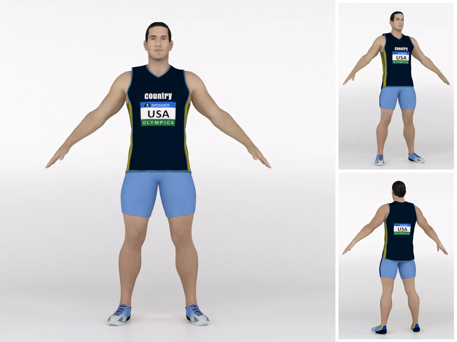 Shortput Player 3D model_0