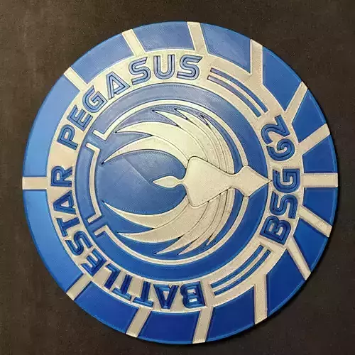 Battlestar Pegasus BSG 62 Emblem Wall Plaque