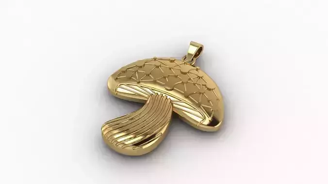 mushroom pendant print 3D print model