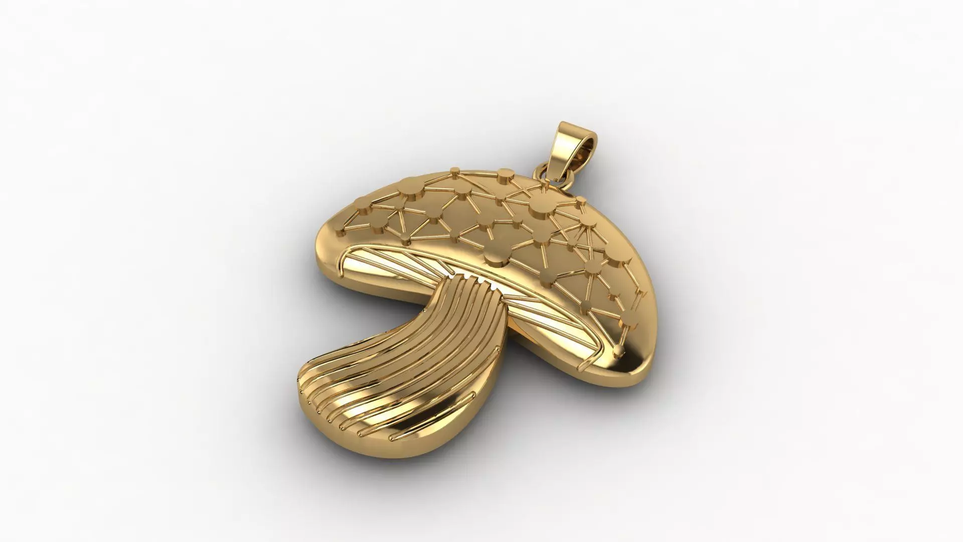 mushroom pendant print 3D print model_0