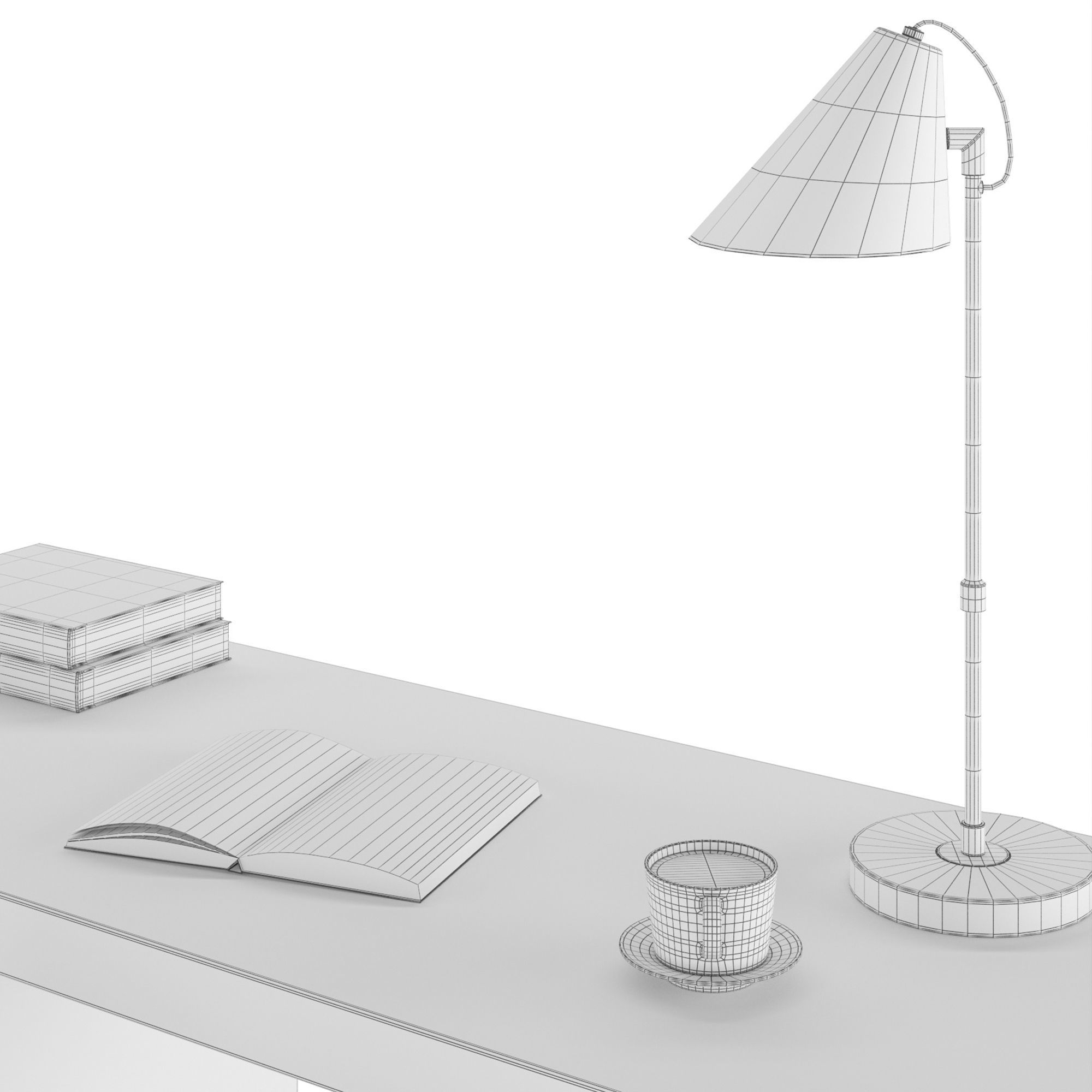 Desk CP1706-DK 3D model_4