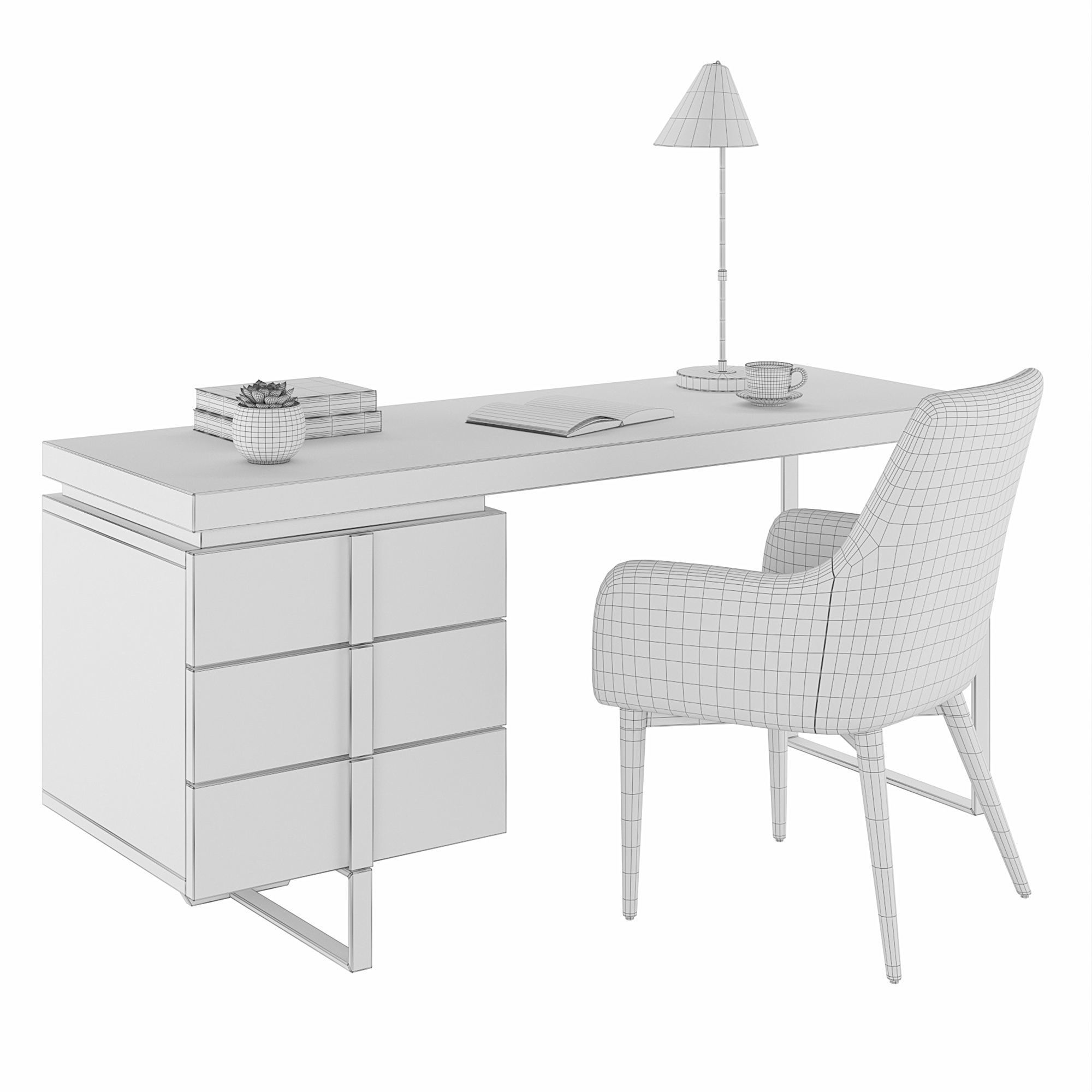 Desk CP1706-DK 3D model_1