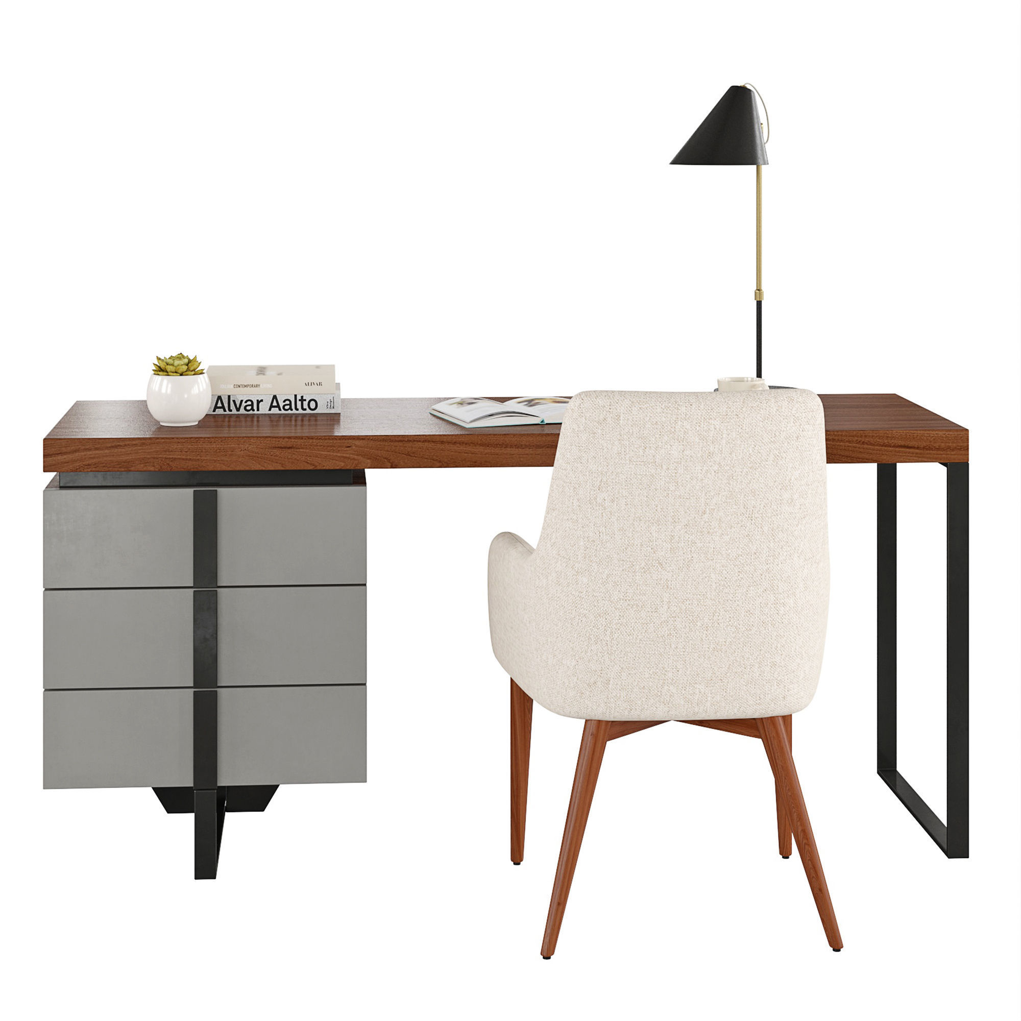 Desk CP1706-DK 3D model_2
