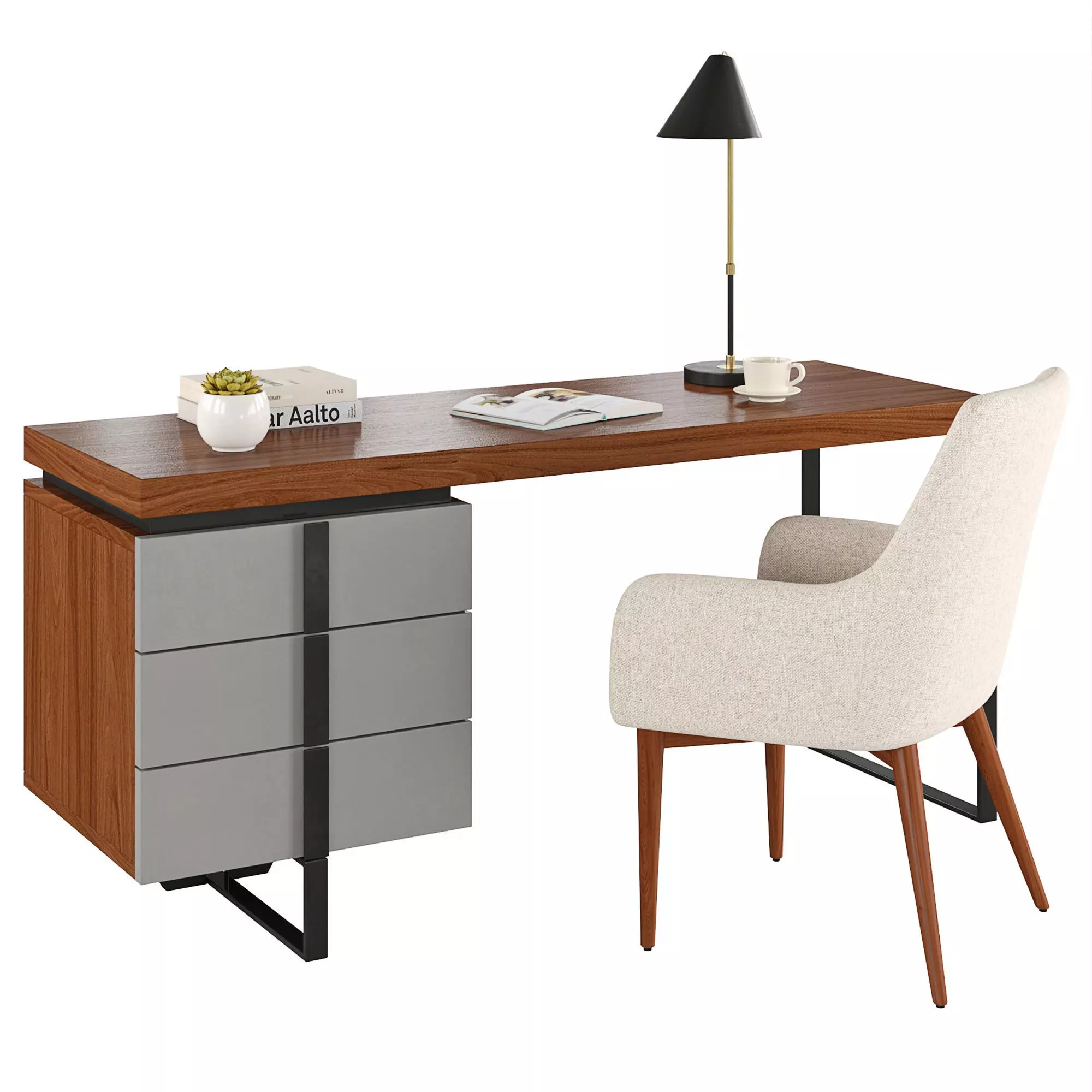 Desk CP1706-DK 3D model_0