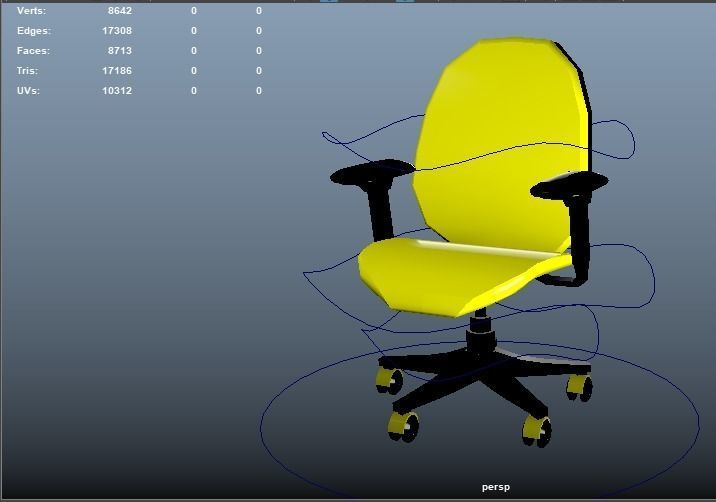 Office chair 3D model_6
