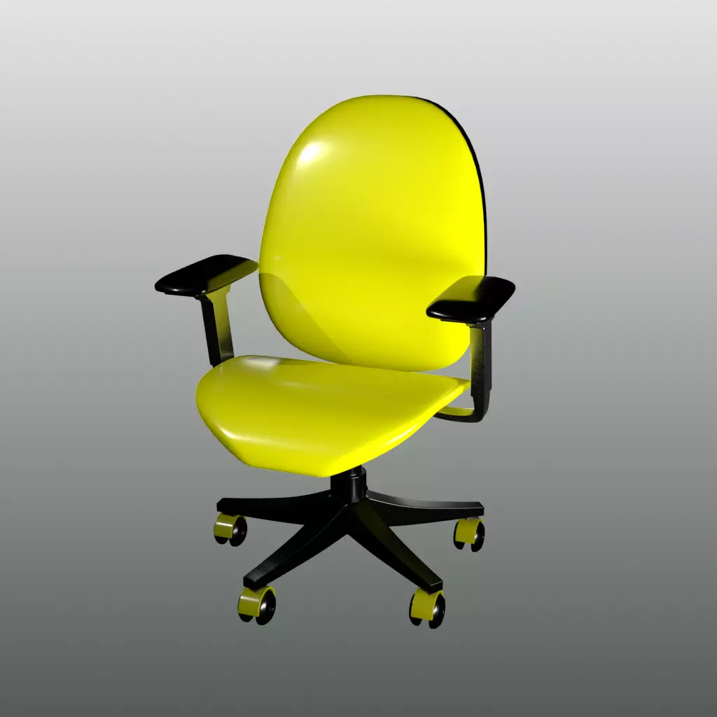 Office chair 3D model_0