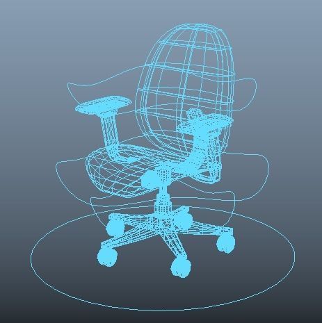 Office chair 3D model_9