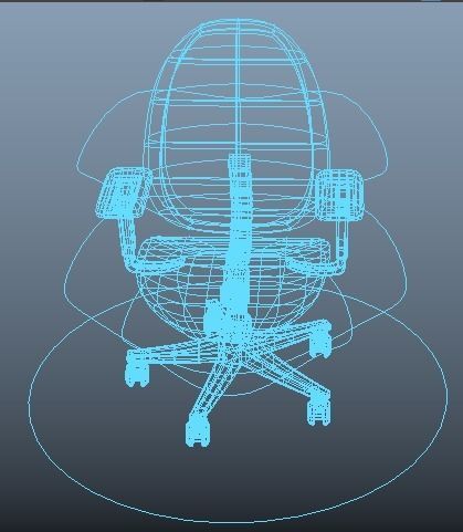 Office chair 3D model_8