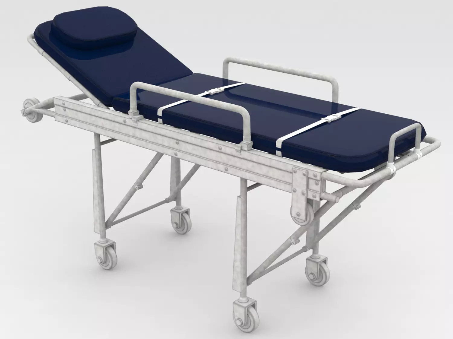 Stretcher medical 3D model_0