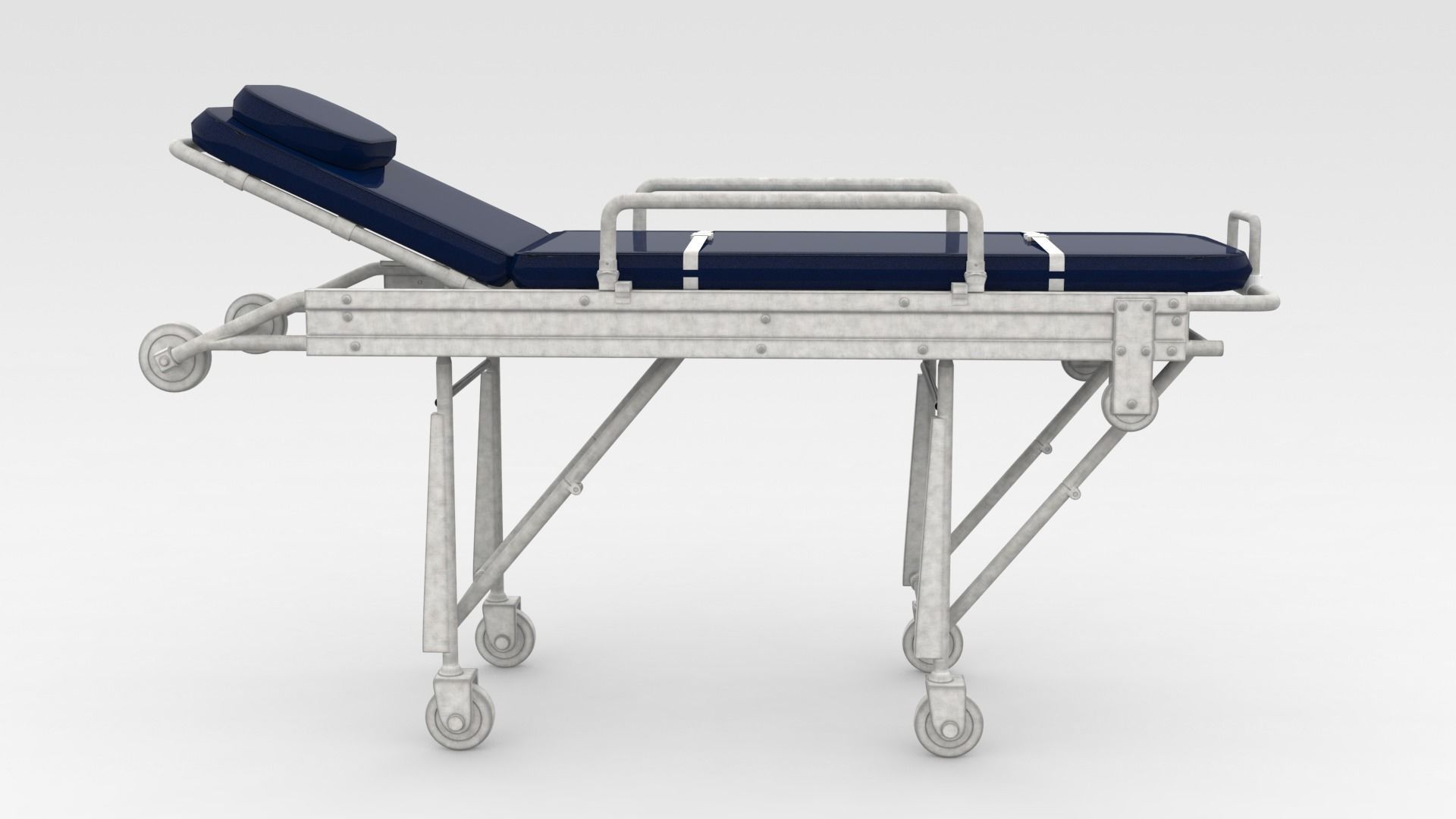 Stretcher medical 3D model_1