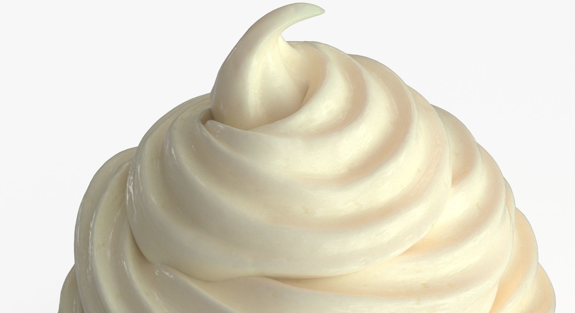 Ice Cream Cup Vanilla 3D model_8