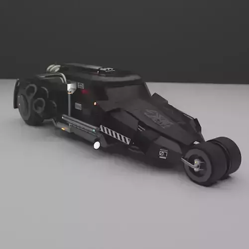 Sci fi car 3D model