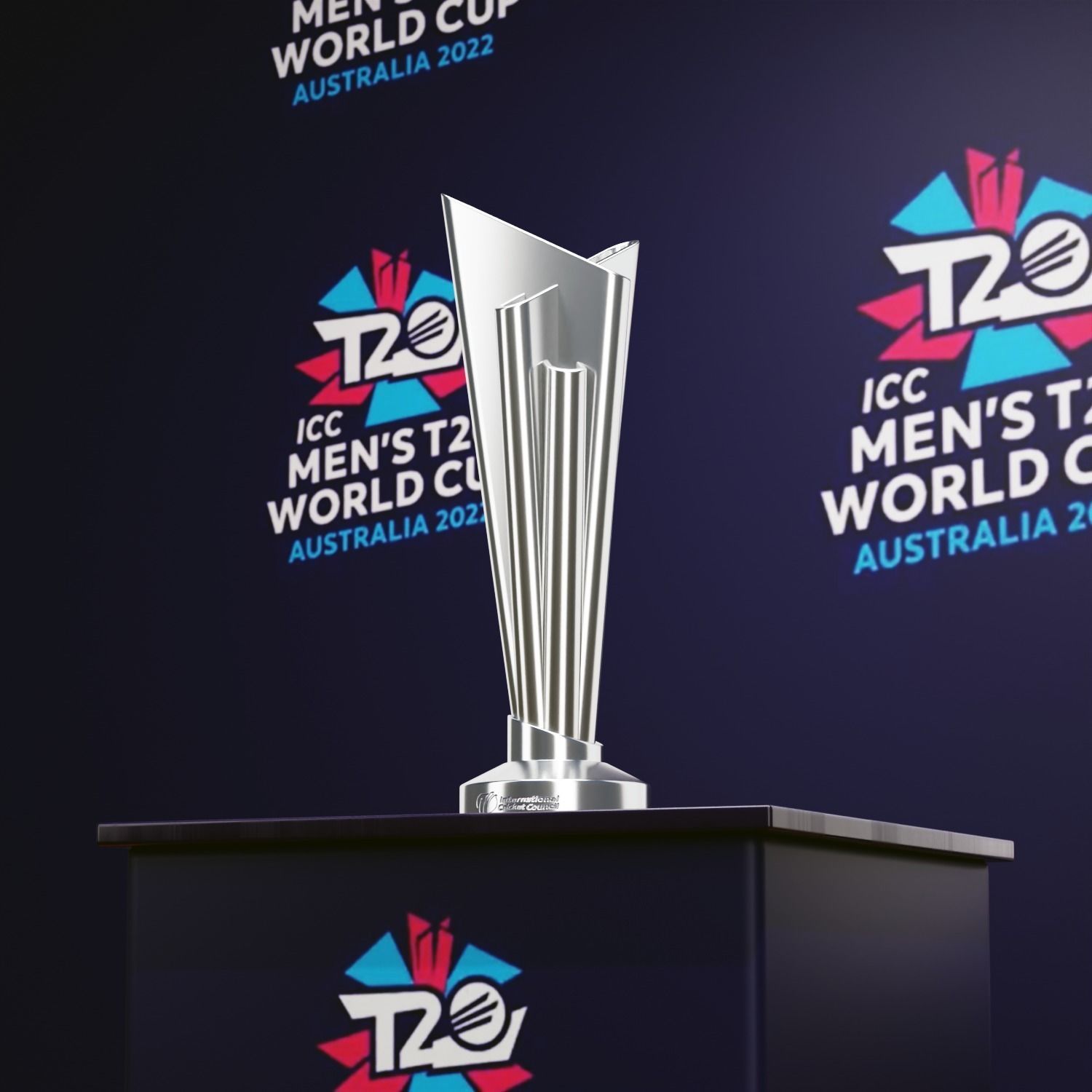 ICC T20 World Cup Trophy 3D model_7