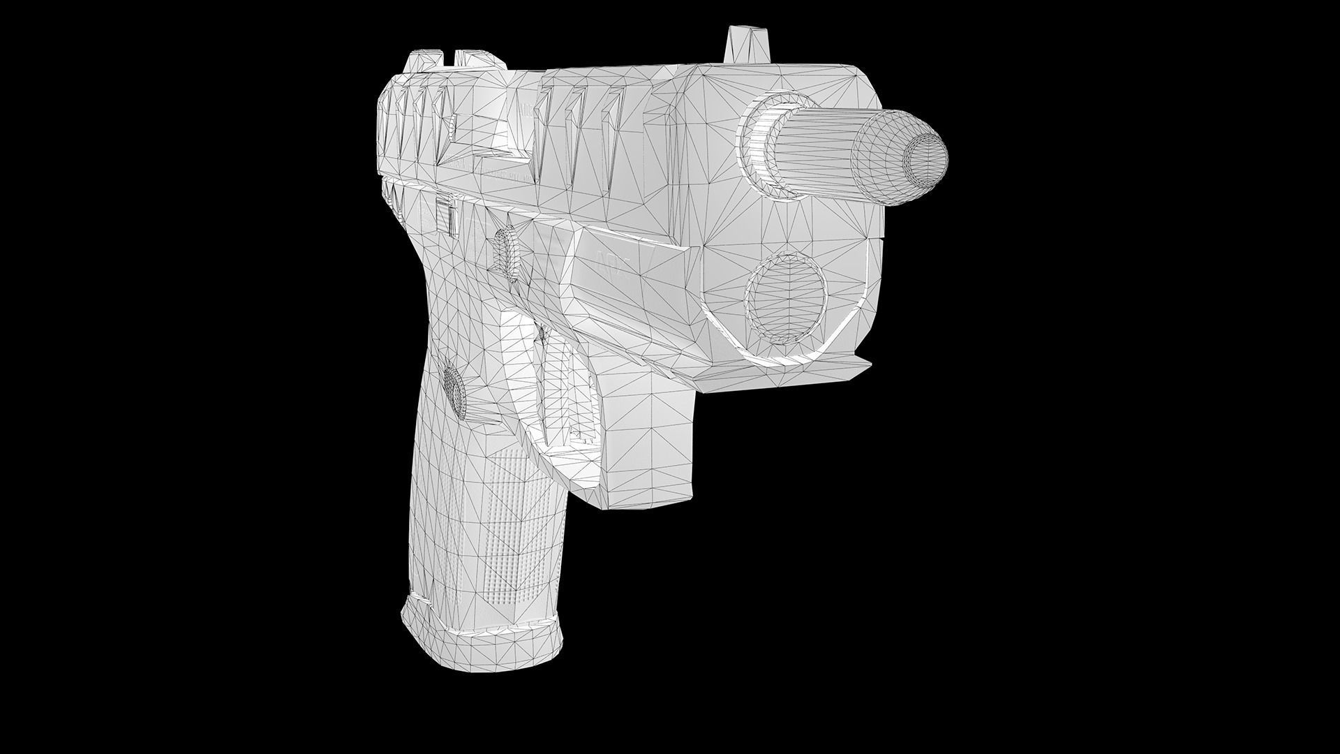 Beretta APX Centurion Low-poly 3D model_21