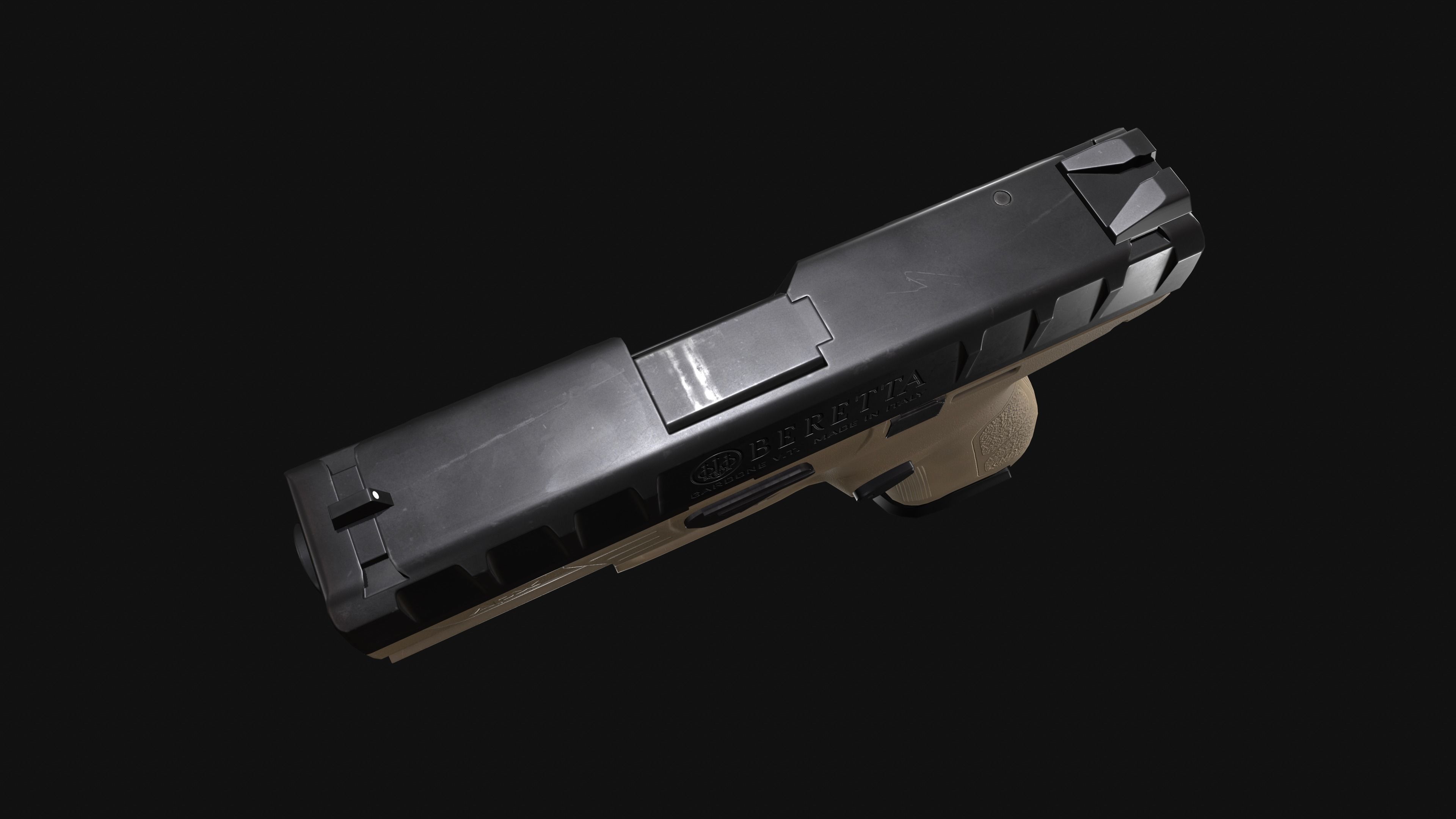 Beretta APX Centurion Low-poly 3D model_4
