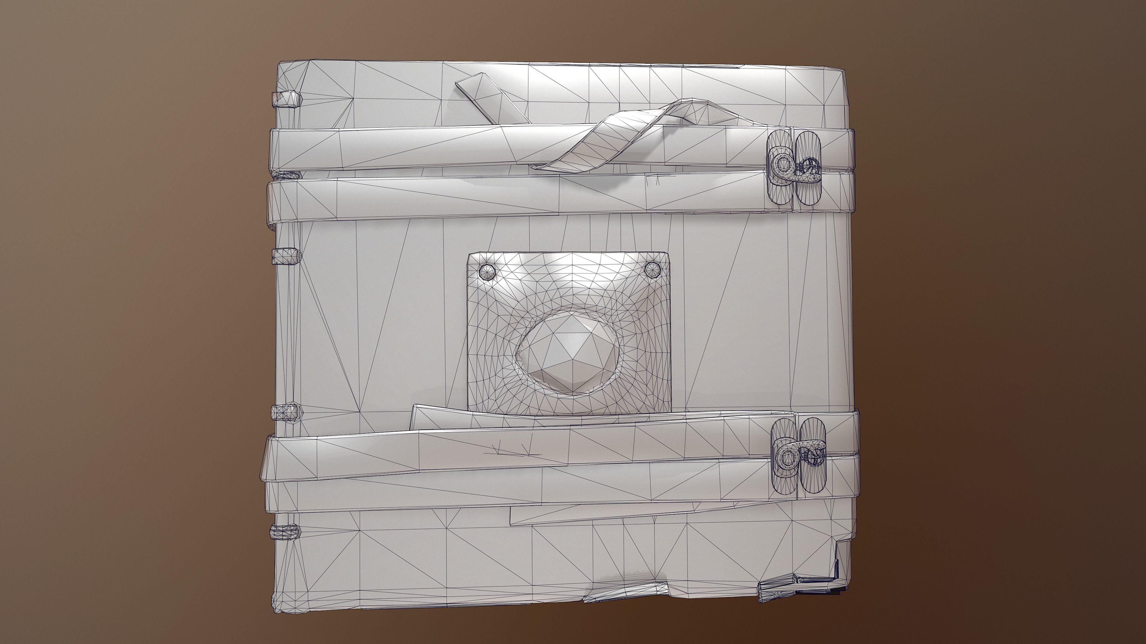 Alchemists old book Low-poly 3D model_5
