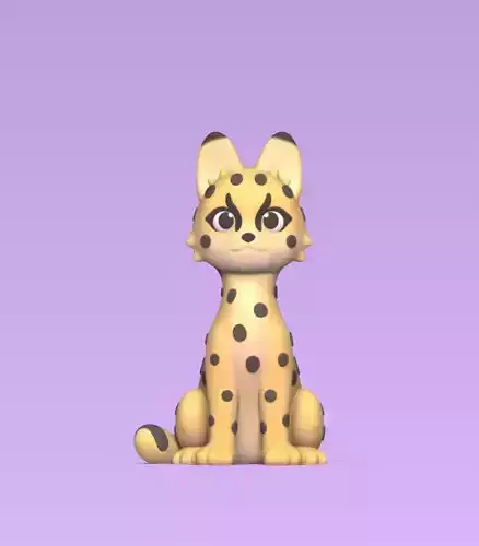 Serval cheetah