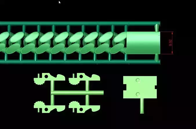 9 mm gurmet bileklik tassiz