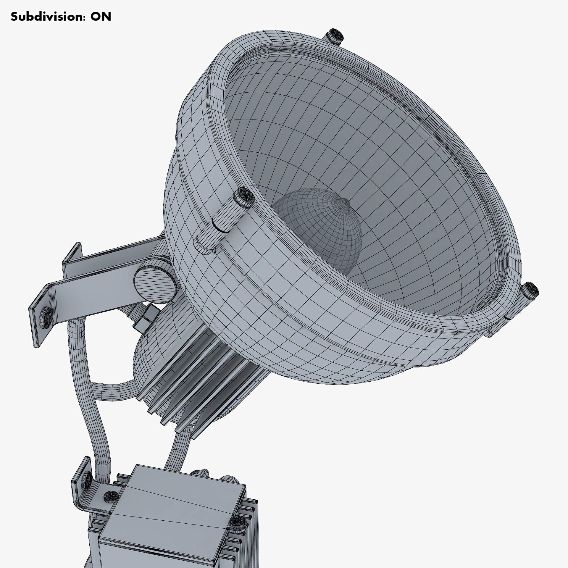 Floodlight v 1 spotlight 3D model_18