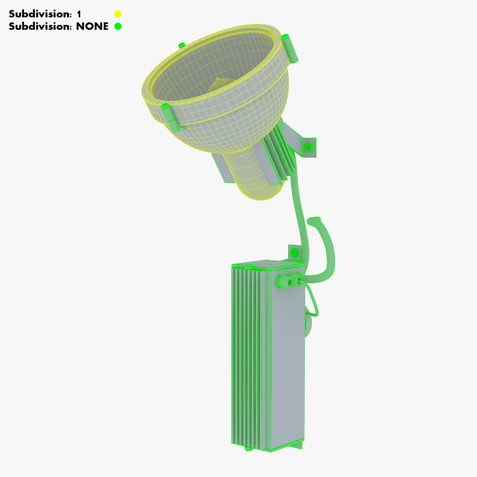 Floodlight v 1 spotlight 3D model_24