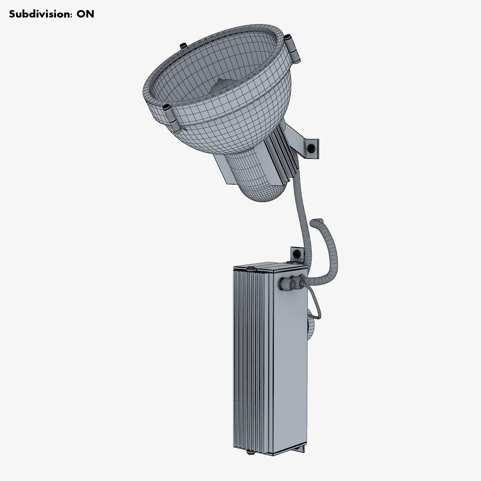 Floodlight v 1 spotlight 3D model_8
