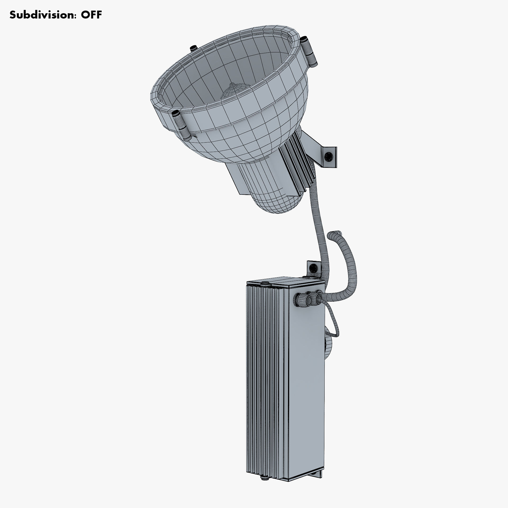 Floodlight v 1 spotlight 3D model_9