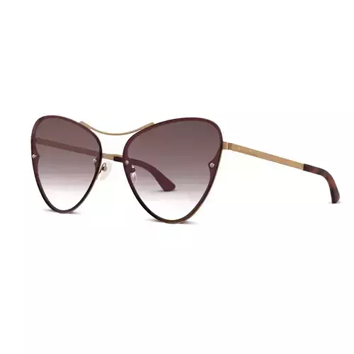 McQ - MQ0137S 002 Sunglasses Low-poly 3D model