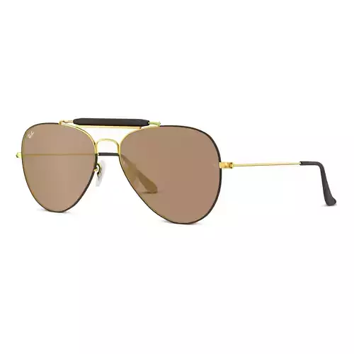 Ray-Ban Outdoorsman craft - RB3422Q 9041 Sunglasses Low-poly 3D model