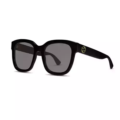 Gucci - GG 0034S 001 Sunglasses Low-poly 3D model