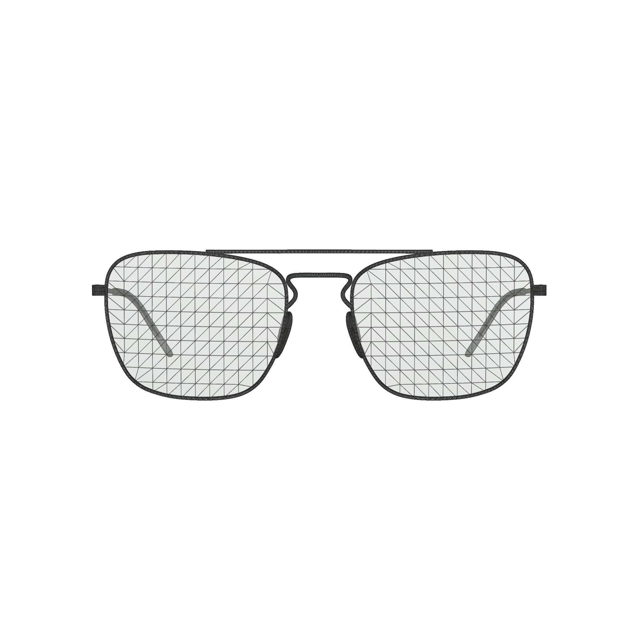 Ray-Ban - RB3588 9062I7 Sunglasses Low-poly 3D model_7