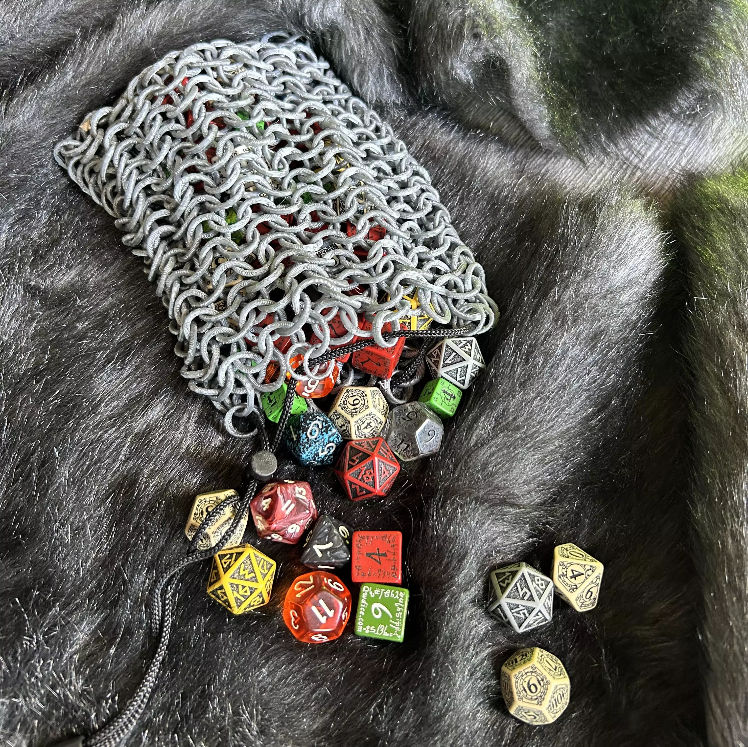 Chainmail Dice Bag 3D print model_0