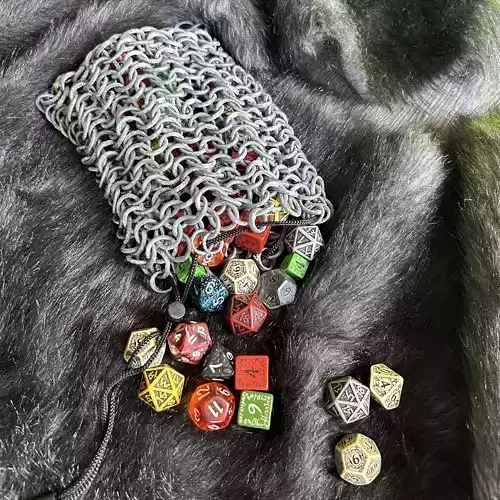 Chainmail Dice Bag 3D print model