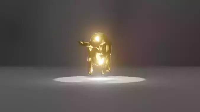 Polygon Bull Low-Poly 3D Model