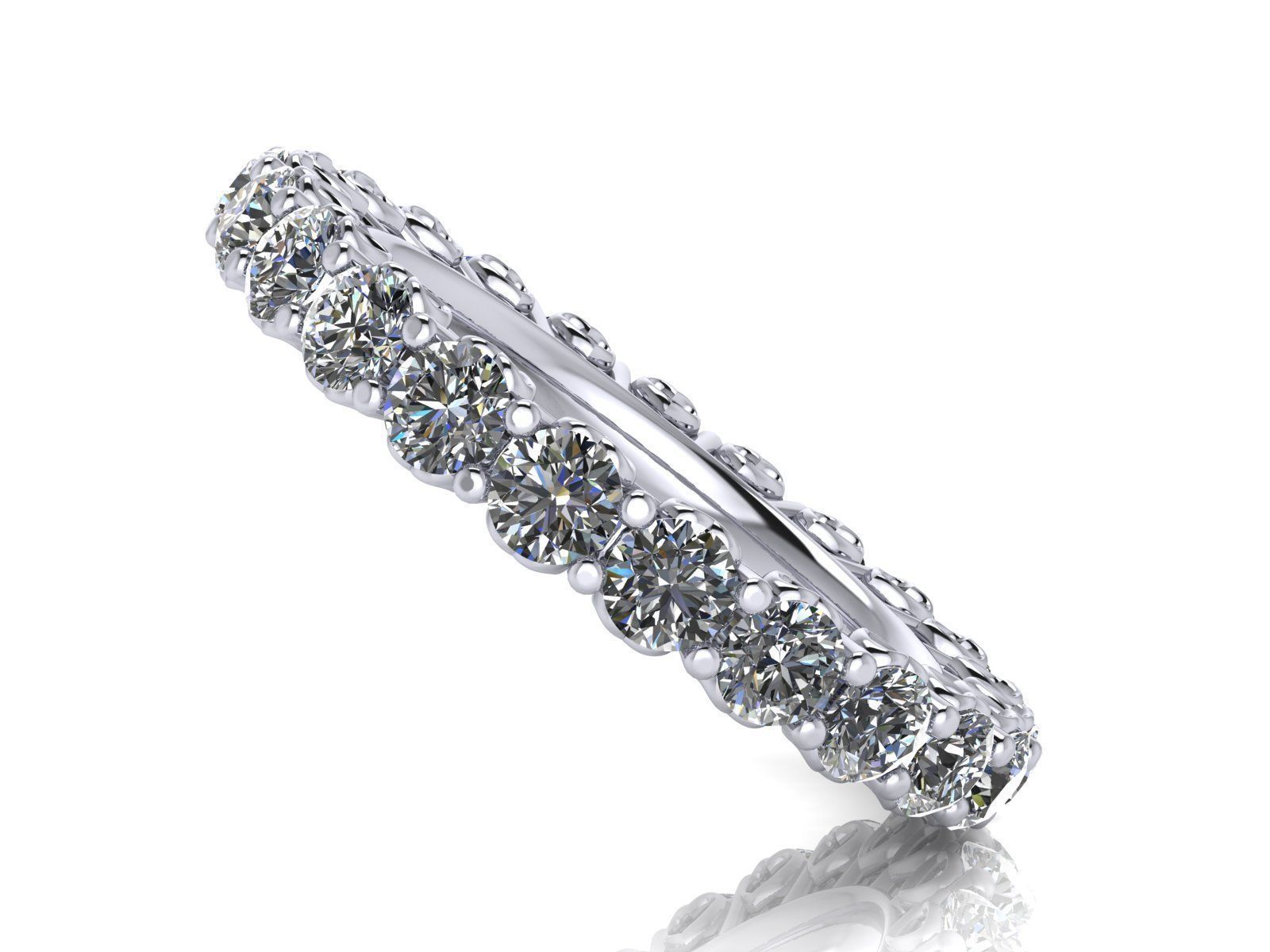 Heart Eternity Band - Various round stone and finger sizes-27pcs 3D print model_3