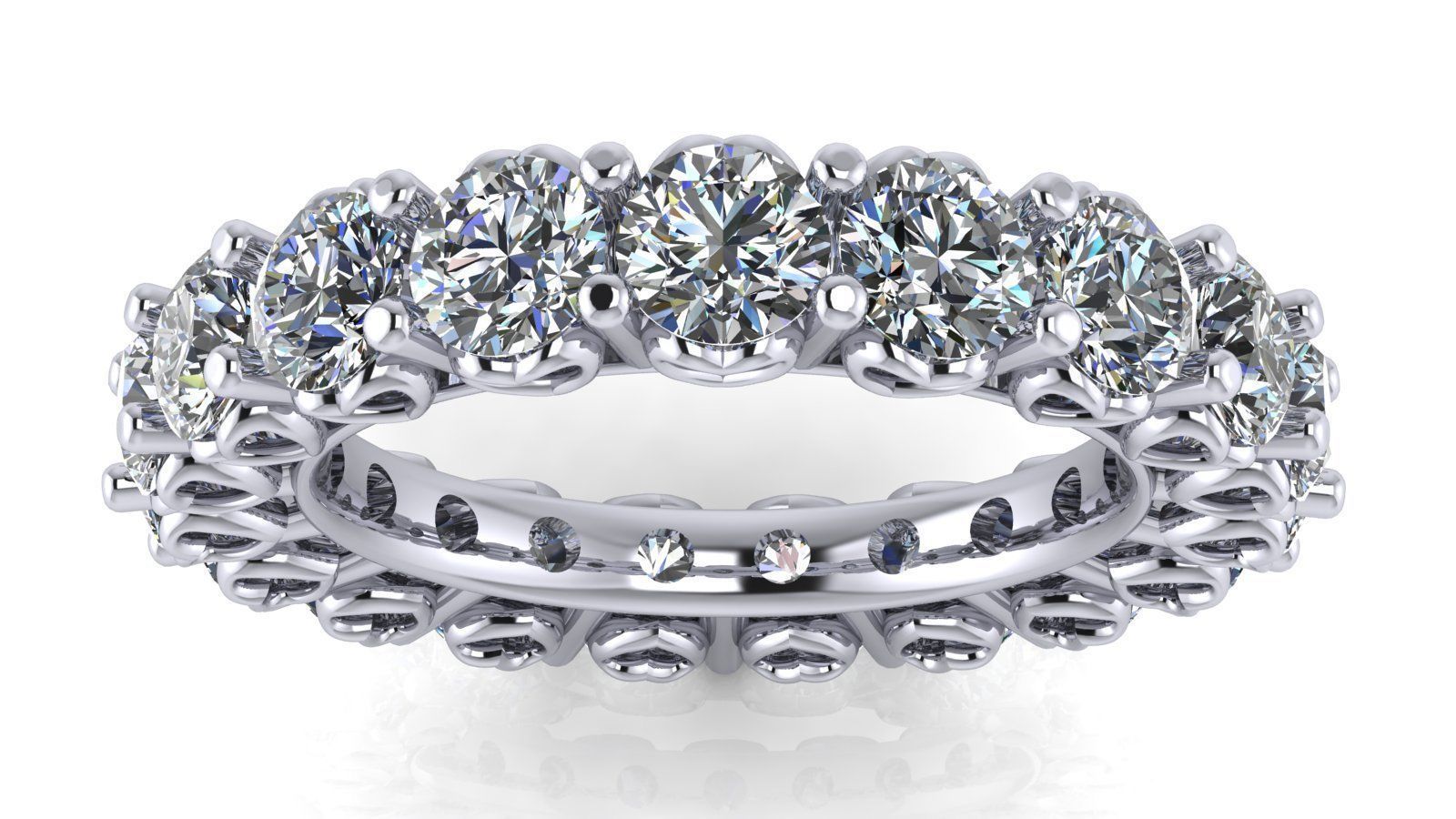 Heart Eternity Band - Various round stone and finger sizes-27pcs 3D print model_9