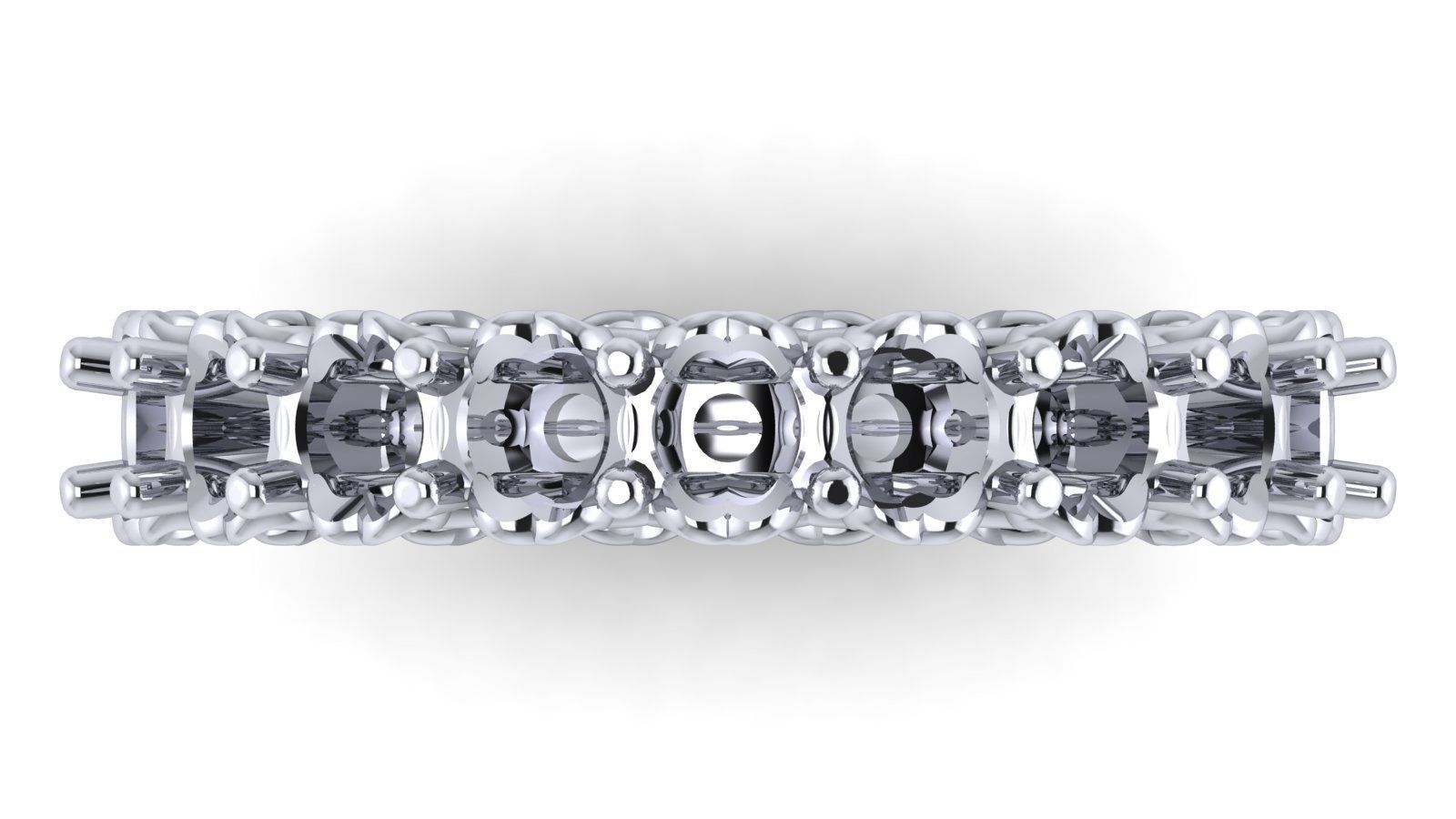 Heart Eternity Band - Various round stone and finger sizes-27pcs 3D print model_7