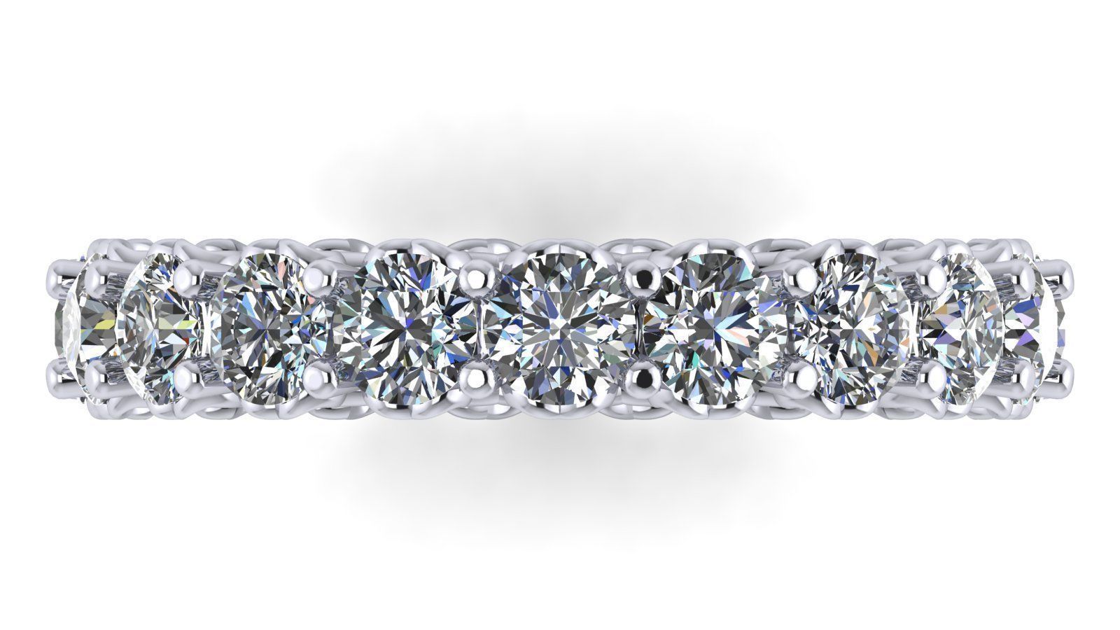 Heart Eternity Band - Various round stone and finger sizes-27pcs 3D print model_6