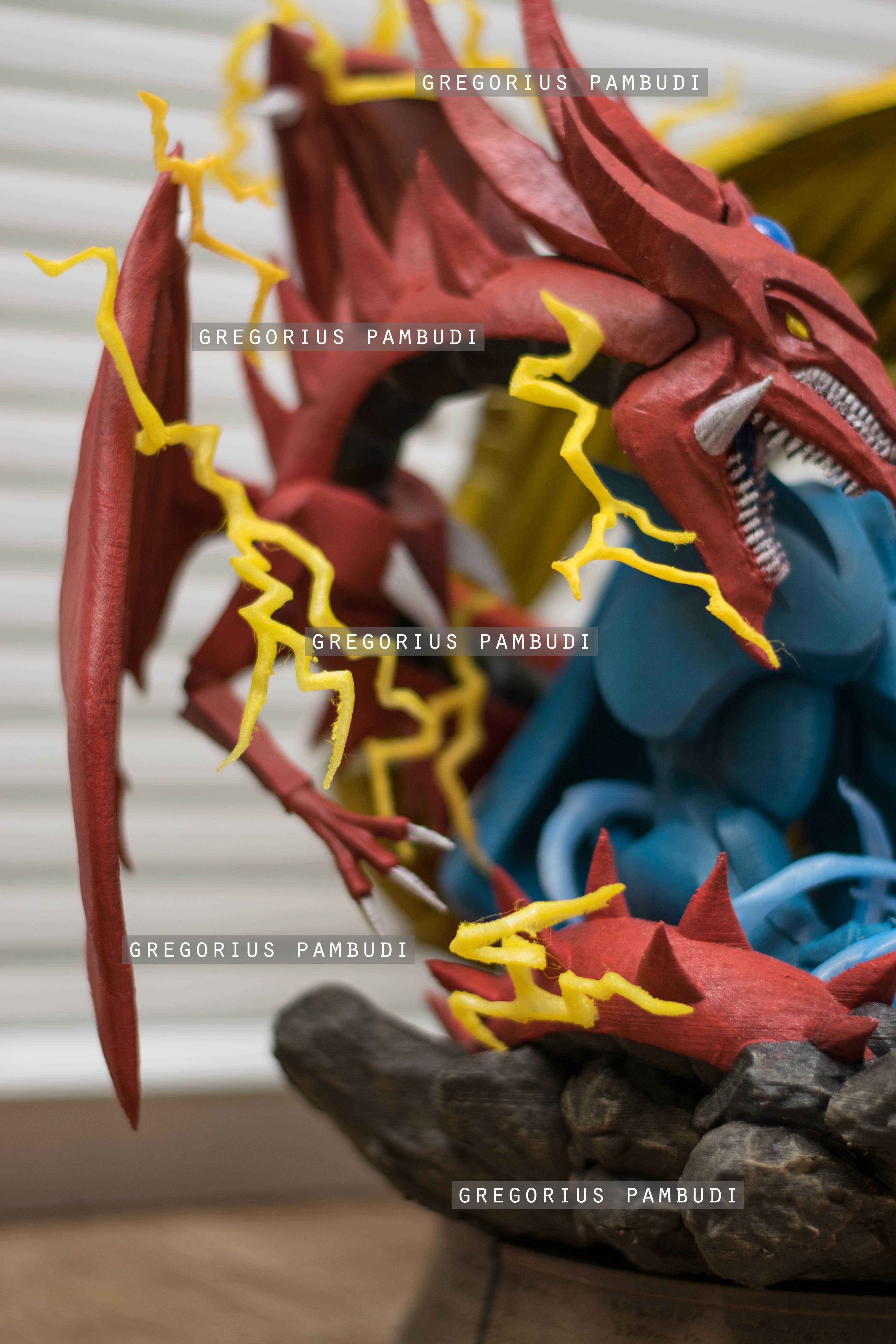 Yu-gi-oh Yugi and Egyptian Gods Fan Art Statue 3d Printable 3D print model_17