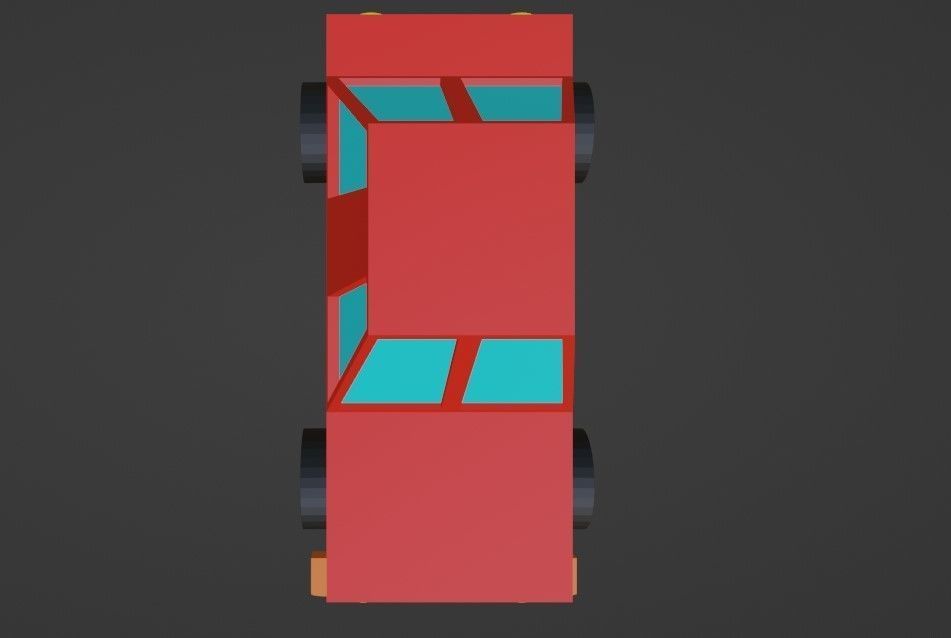 Low Poly Car Low-poly 3D model_1