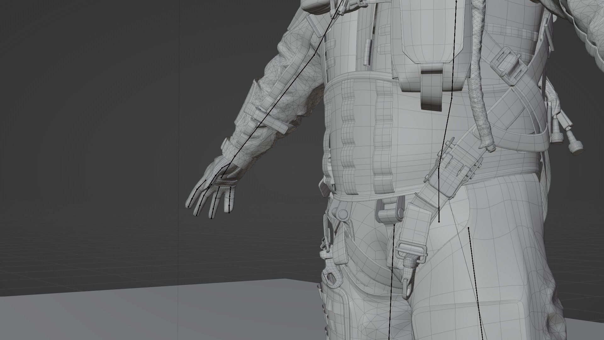 FLIGHT SUIT Fighter Pilot 3D model_25