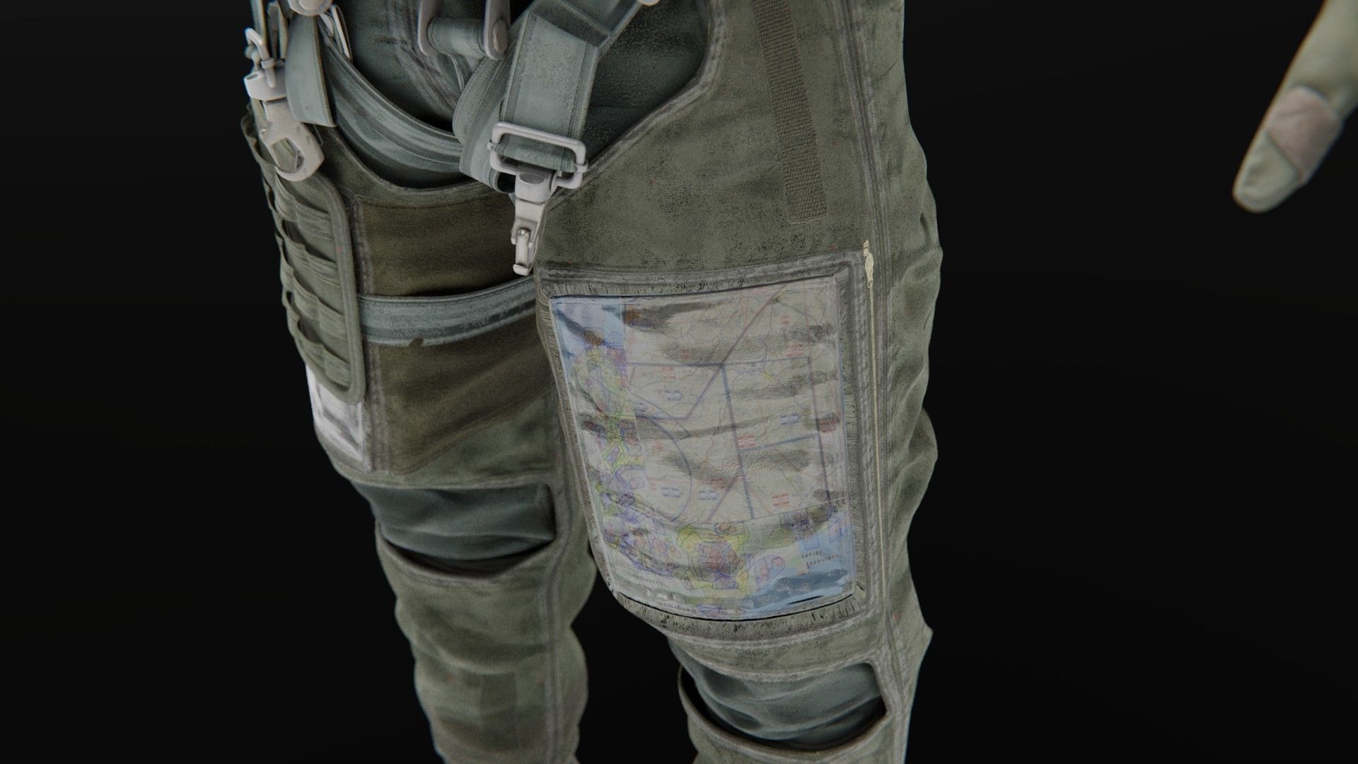 FLIGHT SUIT Fighter Pilot 3D model_11